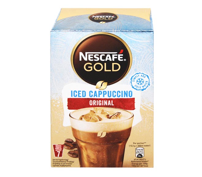 sachets NESCAFE gold iced cappuccino original 7×15.5g 108.5g