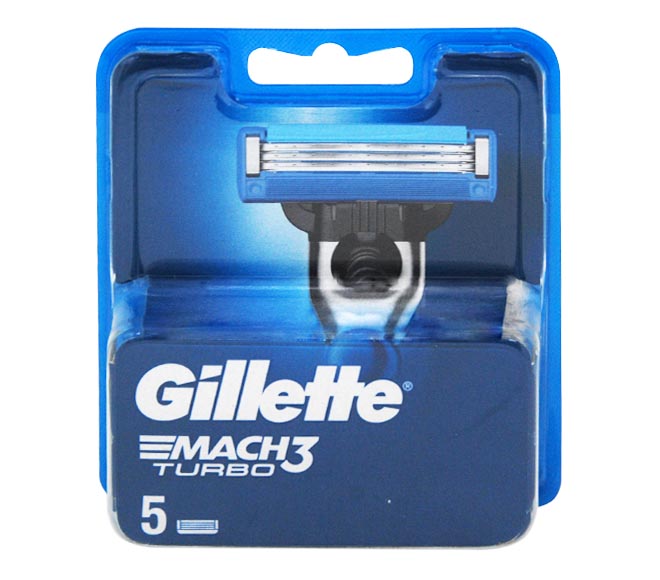 GILLETTE Mach 3 turbo razor blades 5pcs