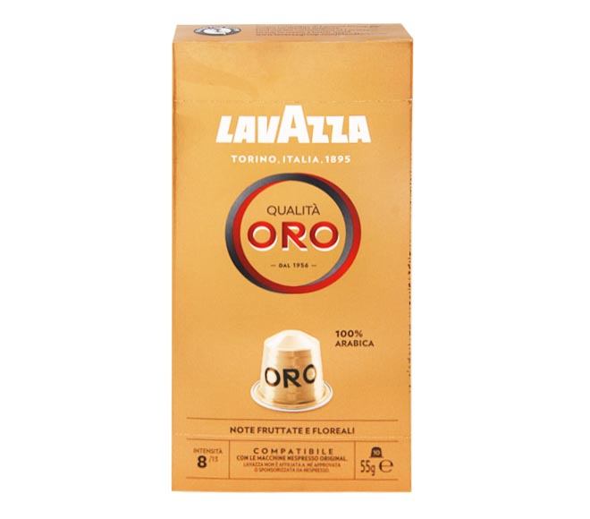 LAVAZZA Qualita Oro coffee 55g – (10 caps – intensity 8)