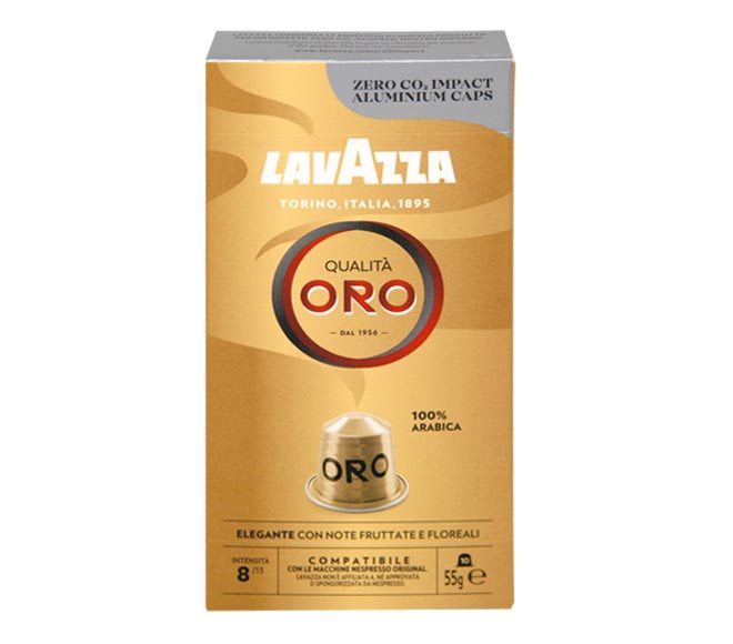 LAVAZZA Qualita Oro coffee 55g – (10 caps – intensity 8)
