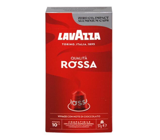 LAVAZZA Qualita Rossa coffee 57g – (10 caps – intensity 10)