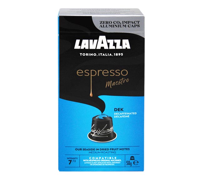 LAVAZZA Espresso Maestro Dek Decaf 58g – (10 caps – intensity 7)