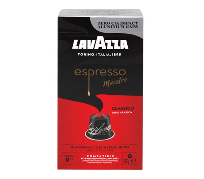 LAVAZZA Espresso Maestro Classico 57g – (10 caps – intensity 9)