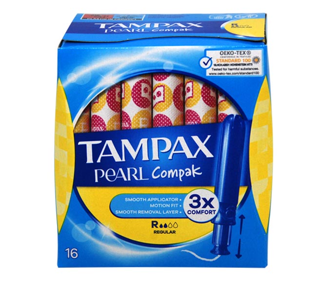 TAMPAX Pearl compak tampons 16pcs – Regular