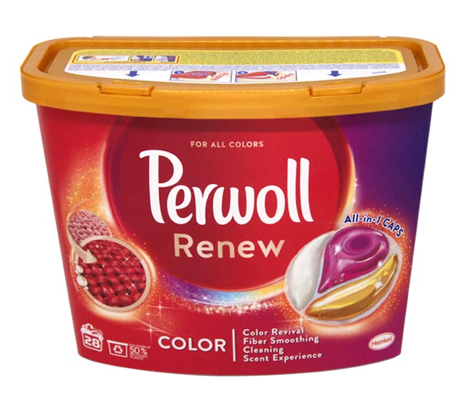 PERWOLL Renew All-in-1 caps 28 washes 406g – Color