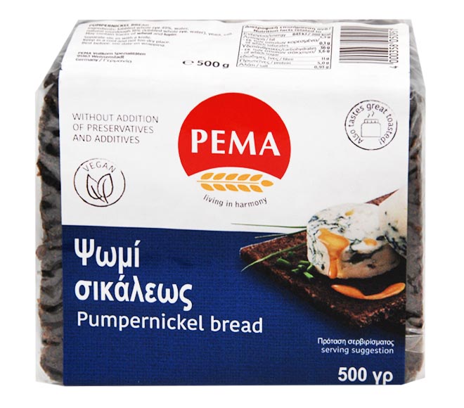 PEMA pumpernickel bread 500g