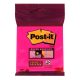 Notes POST-IT 3M pink x75 - super sticky (76mm x 76mm)