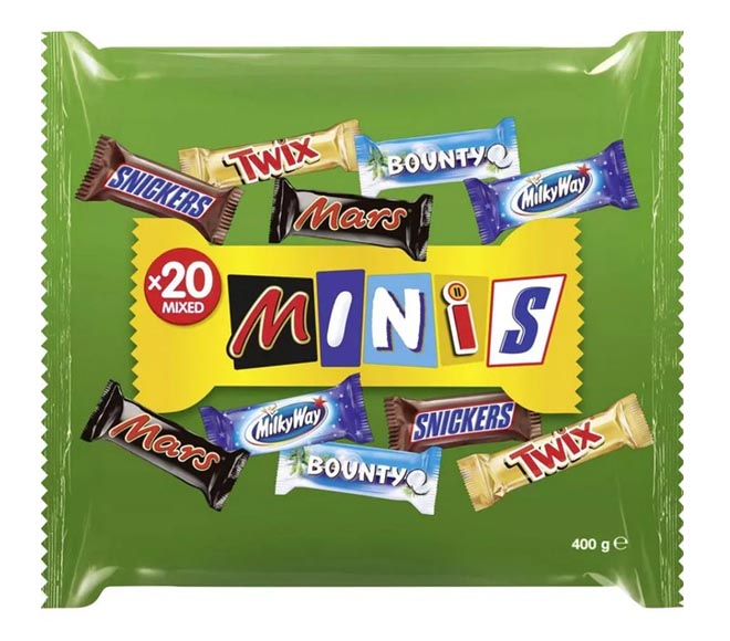 MARS mixed minis chocolates x20pcs 400g