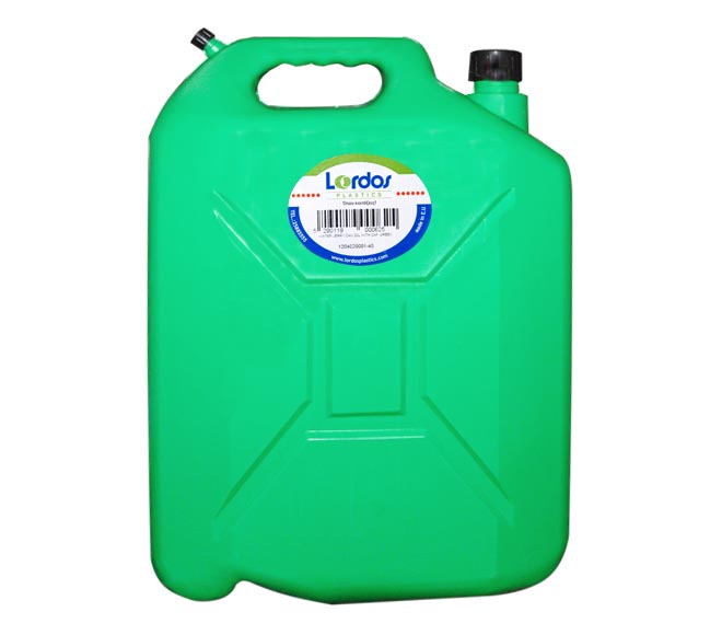 LORDOS water jerry can 20L with cap – green