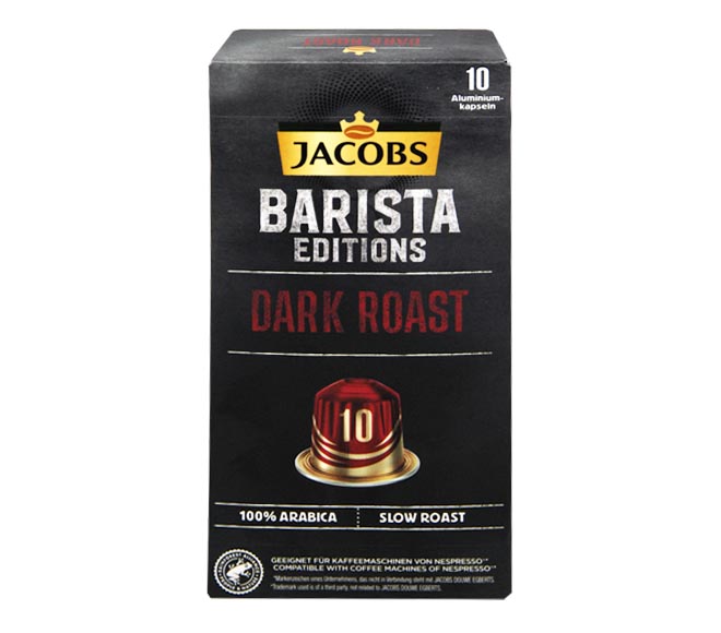 JACOBS barista DARK 52g – (10 caps – intensity 10)