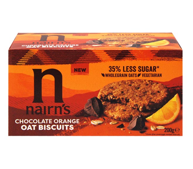 NAIRNS oat biscuits chocolate orange 200g