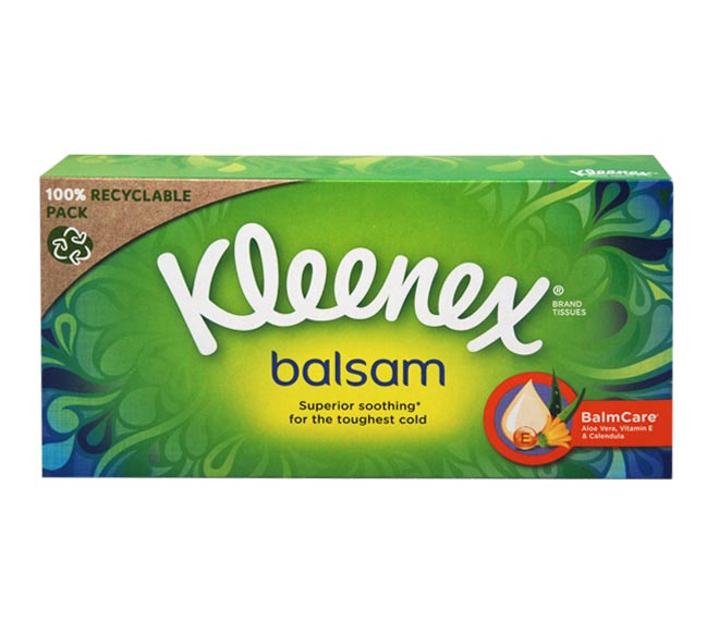 KLEENEX facial tissues BALSAM 64 sheets x 3ply
