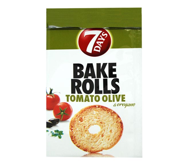 7DAYS bake rolls tomato, olive & oregano 80g