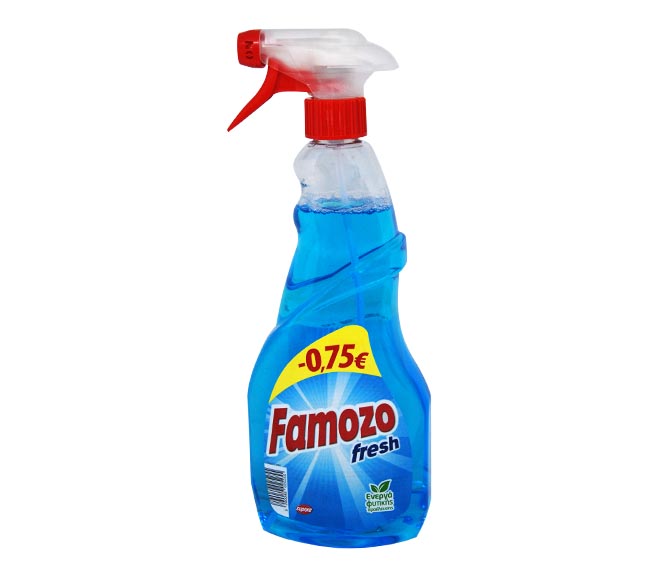 FAMOZO glass cleaner spray 750ml – Fresh (€0.75 LESS)