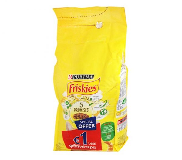 cat PURINA Friskies 2kg - rabbit, chicken & vegetables (€1 LESS)