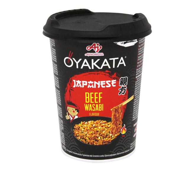 noodles cup OYAKATA Japanese beef wasabi flavour 93g