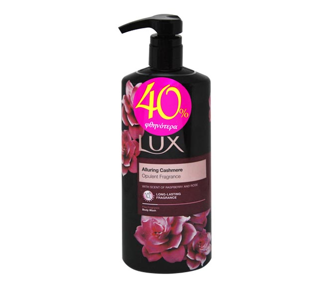 LUX fragranced body wash 600ml – Alluring Cashmere (40% OFF)