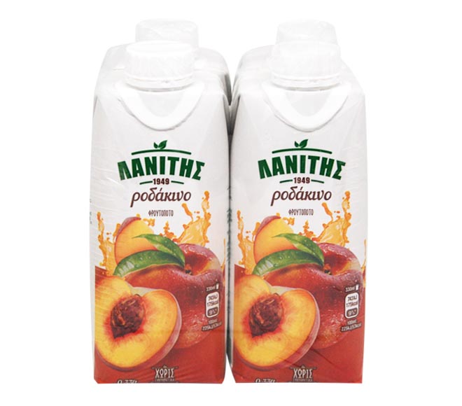 LANITIS juice PEACH 4x330ml
