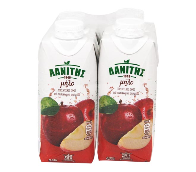 LANITIS juice APPLE 4x330ml