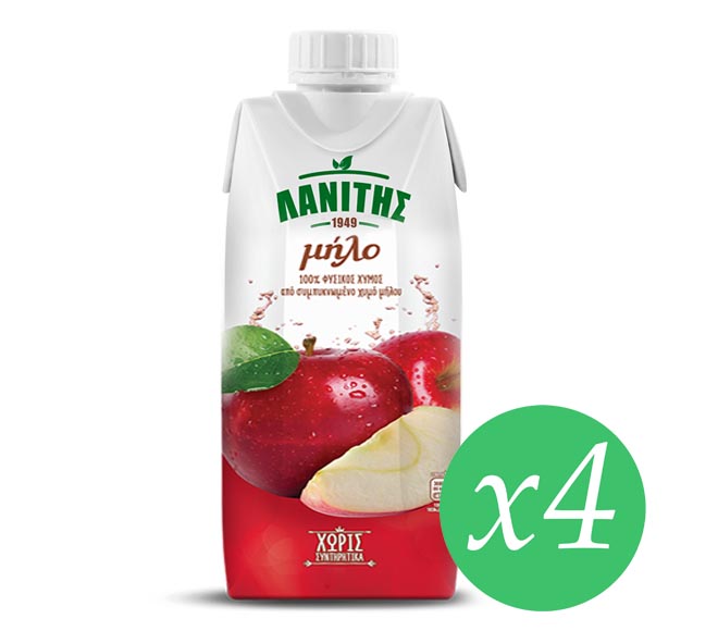 LANITIS juice APPLE 4x330ml