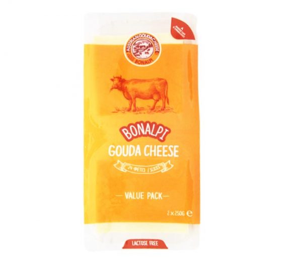 cheese BONALPI Austrian Gooda Slices 2X250g