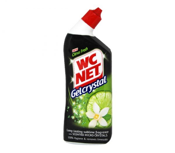 WC NET Gel Crystal limescale toilet cleaner 750ml - Citrus Fresh