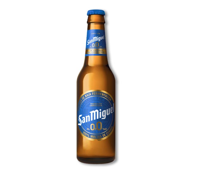 SAN MIGUEL 0.0% lager beer alcohol free 330 ml