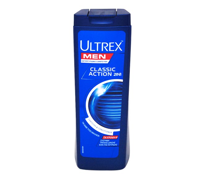 ULTREX MEN shampoo 360ml – Classic action 2in1