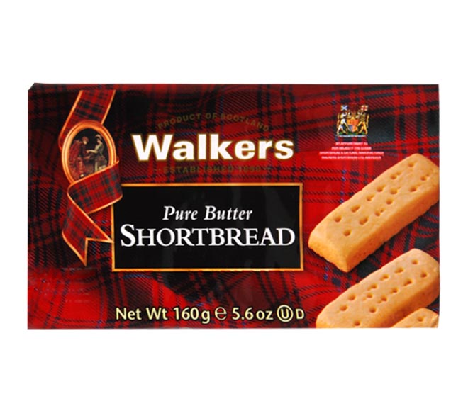 WALKERS Pure Butter Shortbread 160g