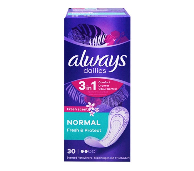 ALWAYS Fresh & Protect fresh scent 30 pcs – Normal