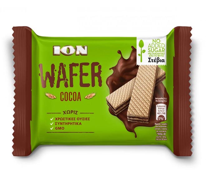 ION Wafer Cocoa 50g – Stevia