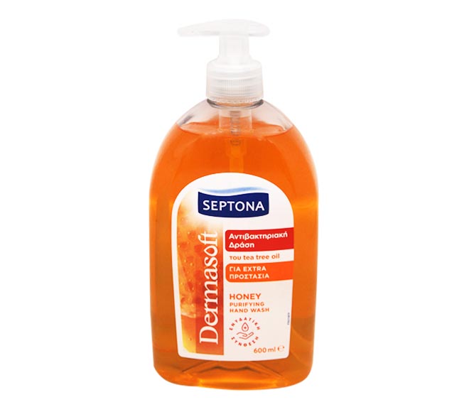 SEPTONA dermasoft liquid handsoap antibacterial pump 600ml – honey