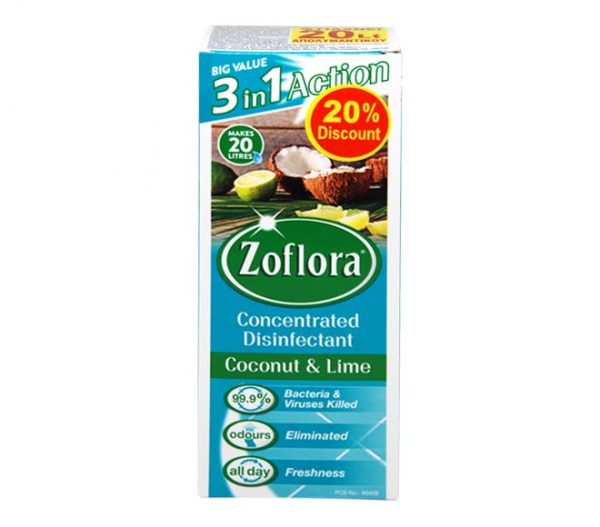 ZOFLORA concentrated disinfectant 500ml - Coconut & Lime (20% LESS)