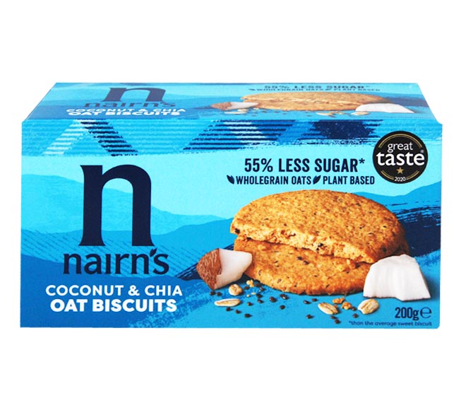 NAIRNS oat biscuits coconut & chia 200g