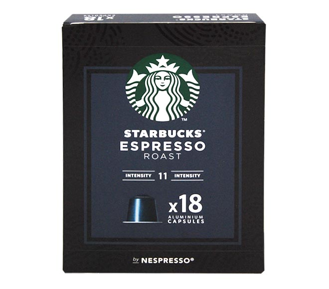 STARBUCKS espresso roast 101g (18 caps – intensity 11)