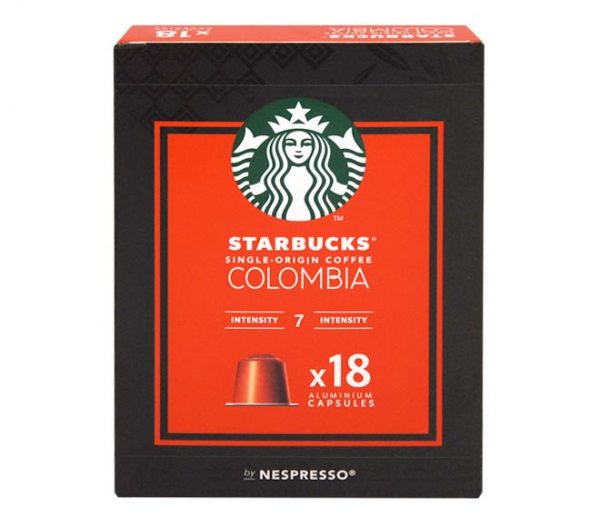 STARBUCKS colombia espresso roast 101g (18 caps - intensity 7)