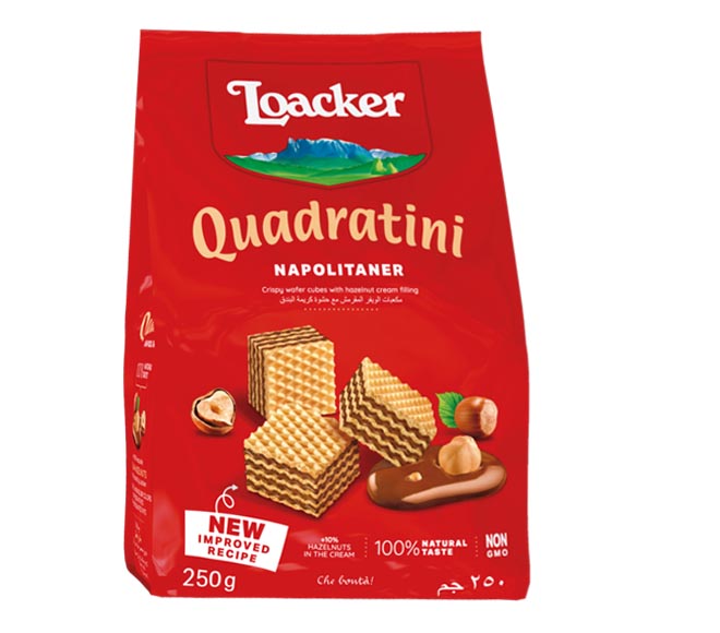 LOACKER Quadratini Napolitaner bite size wafers 250g