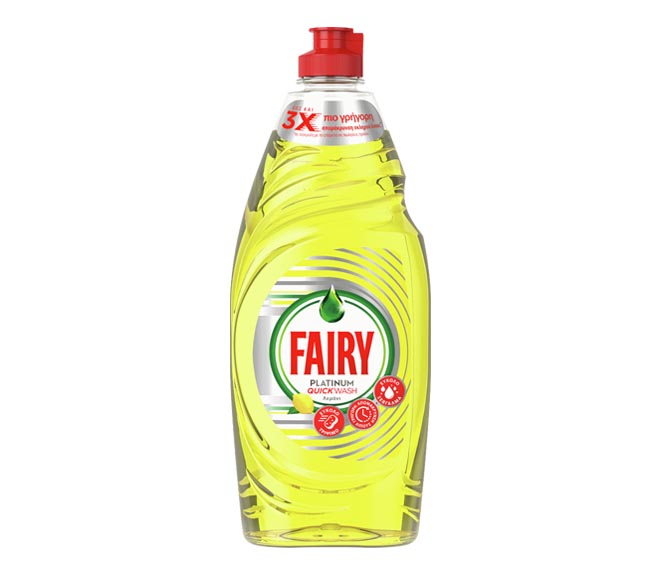 FAIRY Platinum Quick Wash liquid 654ml – Lemon