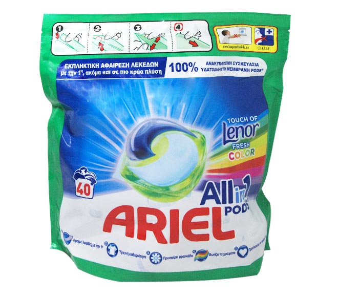 ARIEL Allin1 pods 40 washes 952g – Colour
