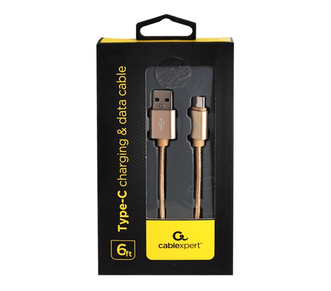 CABLEXPERT charging & data cable type C – Gold