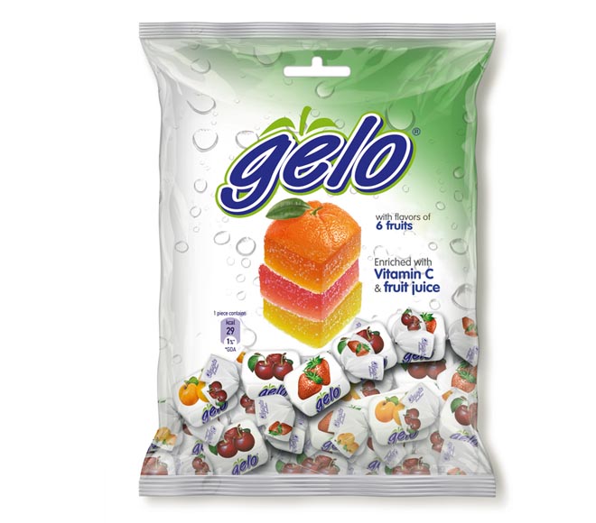 sweets GELO jelly 6 fruit flavors 200g