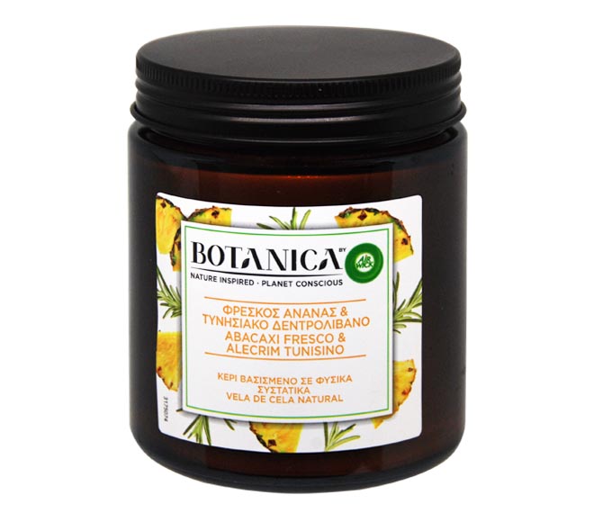 AIR WICK BOTANICA candle 205g – Fresh Pineapple and Tynisian Rosemary