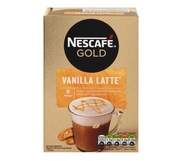 sachets NESCAFE gold vanilla latte 8×18.5g 148g – Cheap Basket