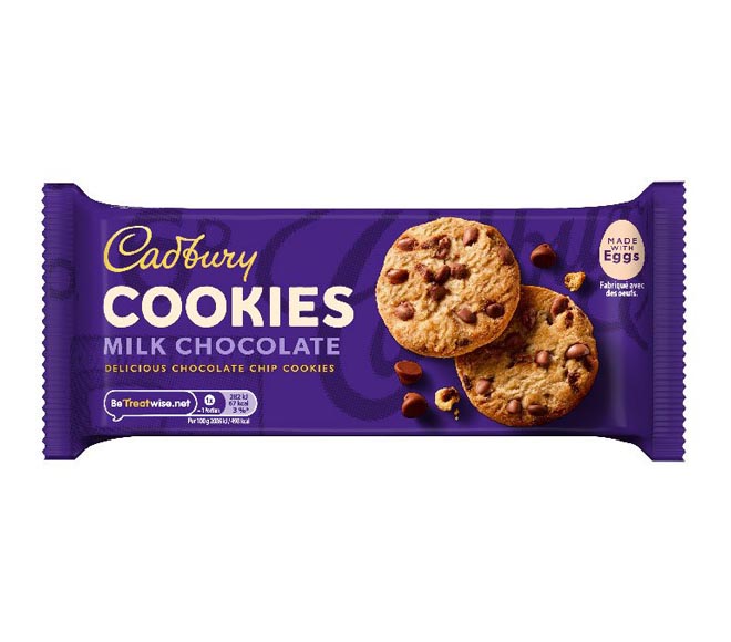 CADBURY choc chip cookies 135g