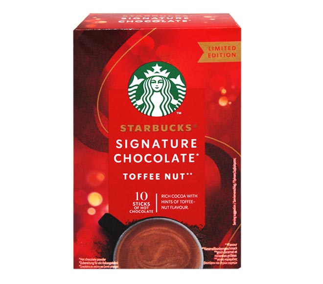 sachets STARBUCKS Signature Chocolate 10x20g 200g – Toffee Nut
