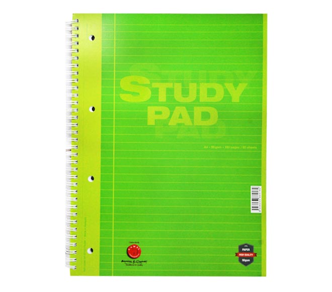 notebook CAMEL study pad A4 80 sheets – green