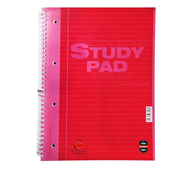 notebook CAMEL study pad A4 80 sheets – magenta