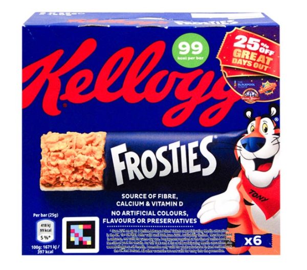 KELLOGGS bars Frosties 6X20g