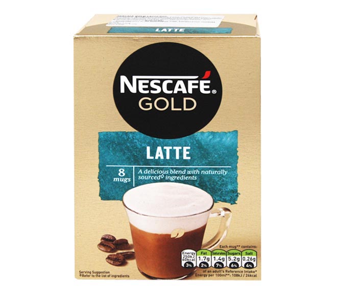 sachets NESCAFE gold latte 8x18g 144g
