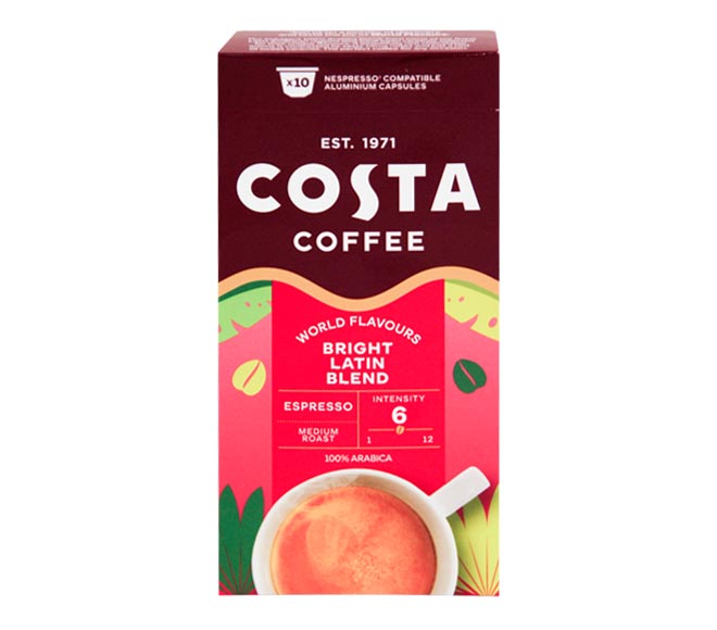 COSTA COFFEE espresso BRIGHT BLEND 57g – (10 caps – intensity 7)